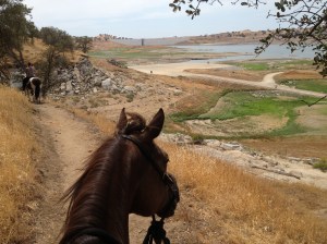Tommy on Wildflower, me on Dreamy at Eastman Lake