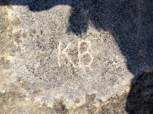 my new to be initials with my maiden name, Burns