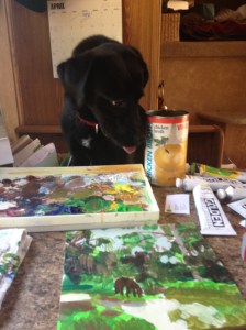 painting FL painting with Tommy's help