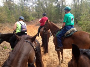 riding with Chatahoochie trail riding club folks checking where we are