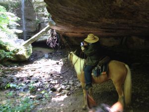another waterfall & cave