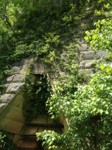 an 1800's pig iron furnace