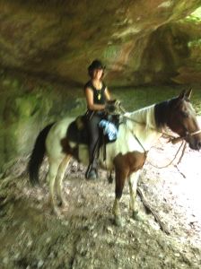 Me and Wildflower on our super mud ride