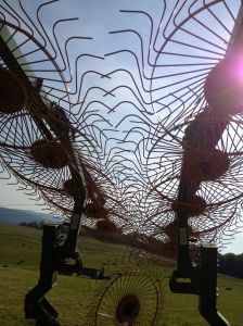 love this cool hay rake/turning thing