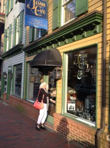 Joanie and her beautiful shop