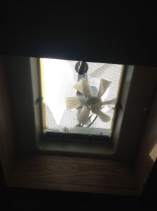 busted ceiling fan
