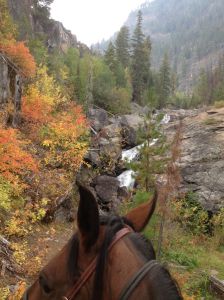 big waterfall, this is just the top of it